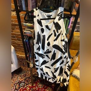 Graffiti pattern mini dress